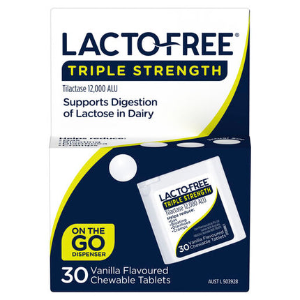 Lacto-Free Triple Strength 30 Chewable Tablets