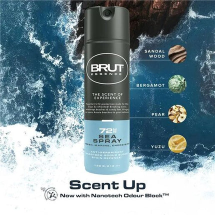 Brut Essence 72Hr Sea Spray Anti-Perspirant 130g/212mL