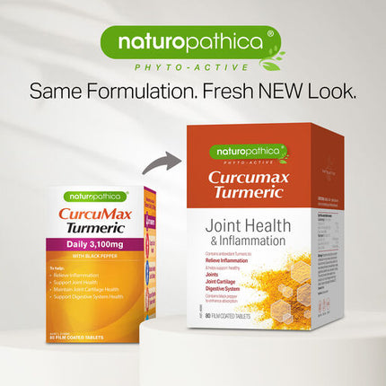 Naturopathica CurcuMax Turmeric Daily 3,100mg 80 Tablets