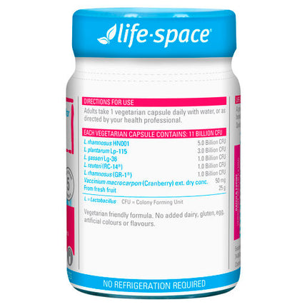 Life-Space Urogen™ Probiotic for Women with Cranberry 60 Hard Capsules