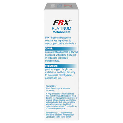 Naturopathica FBX Platinum Metabolism 30 Capsules