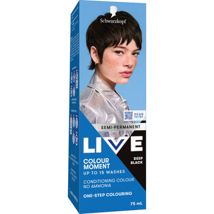 Schwarzkopf Live Colour Deep Black 75ml