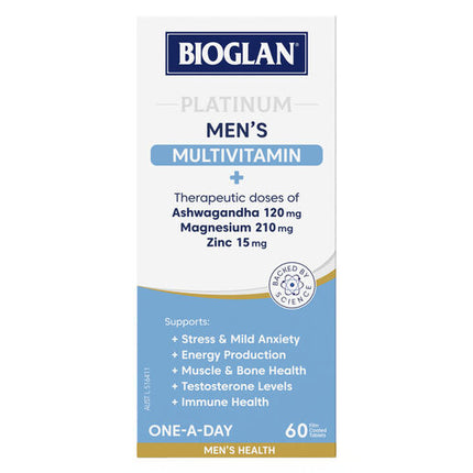 Bioglan Platinum Mens Multi 60 Tablets