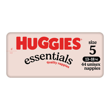 Huggies Essentials Nappies Size 5 (13 - 18kg) 44 Pack