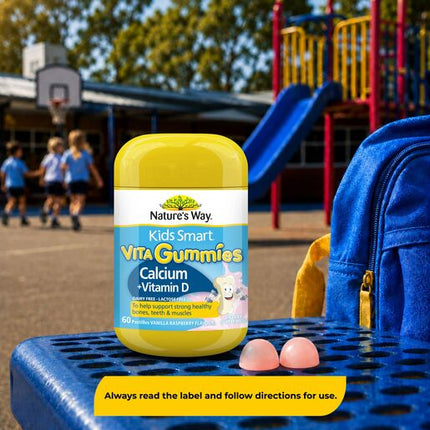 Nature's Way Kids Smart Vita Gummies Calcium + Vitamin D 60 Pastilles