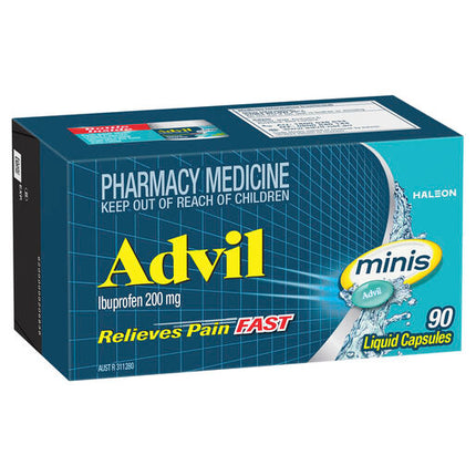 Advil Minis Liquid Capsules 90 Capsules
