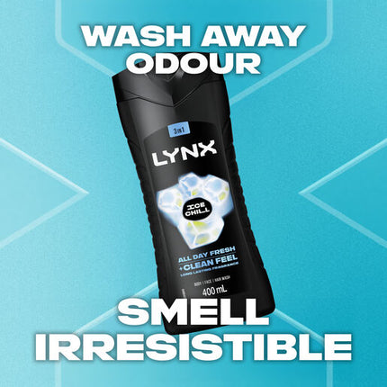 Lynx 3in1 Body Wash Ice Chill 400ml