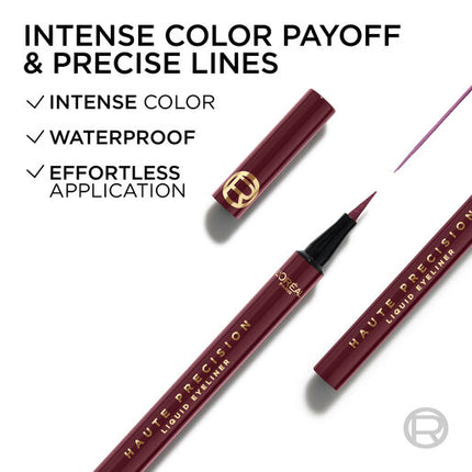 L'Oreal Haute Precision Felt-Tip Eyeliner Bordeaux Cashmere