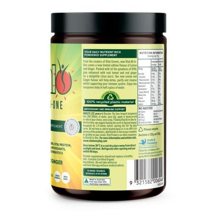 Vital All-in-One Lemon and Ginger 120g