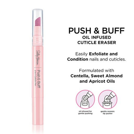 Sally Hansen Push & Buff 2-In-1 Pen?, Cuticle Eraser 1.8mL