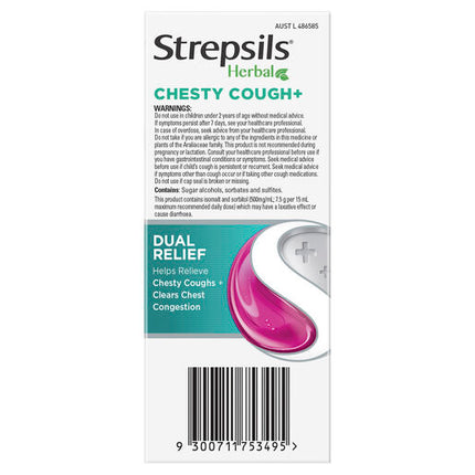 Strepsils Herbal Chesty Cough+ Liquid 200ml