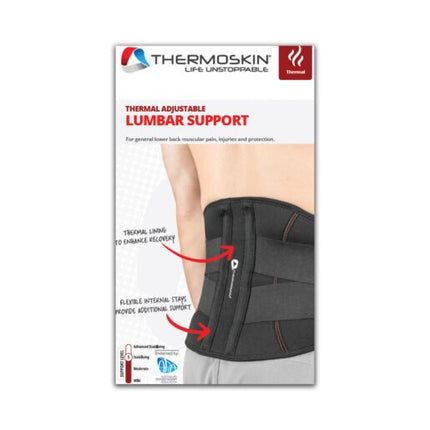 Thermoskin Lumbar Support Blk L/Xl