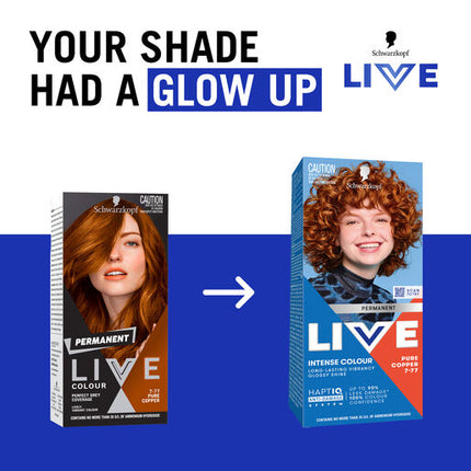 Schwarzkopf Live Colour Permanent 7.77 Pure Copper