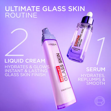L'Oréal Paris Revitalift Filler Glass Skin Liquid Cream Face Moisturiser 50ml