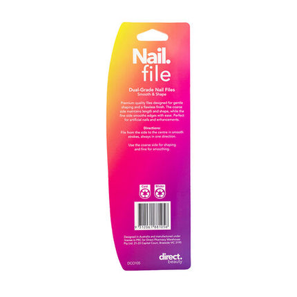 Direct Beauty Nail File 2 Pack