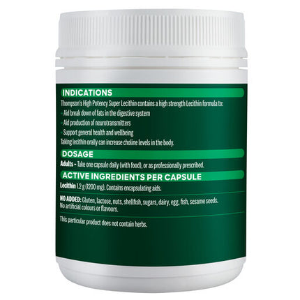 Thompson's High Potency Lecithin Capsules 200