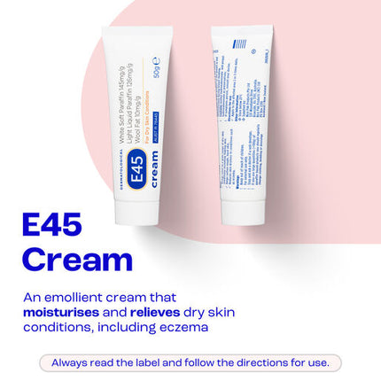 E45 Moisturising Cream for Dry Skin & Eczema 50g