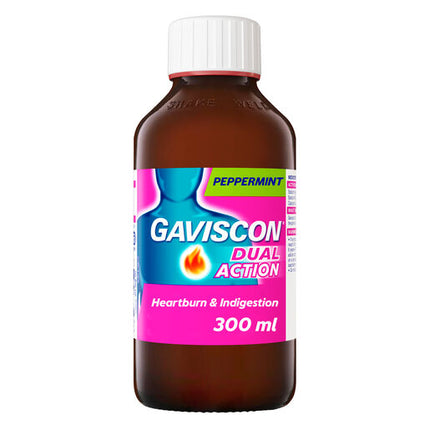 Gaviscon Dual Action Heartburn & Indigestion Relief Peppermint 300ml