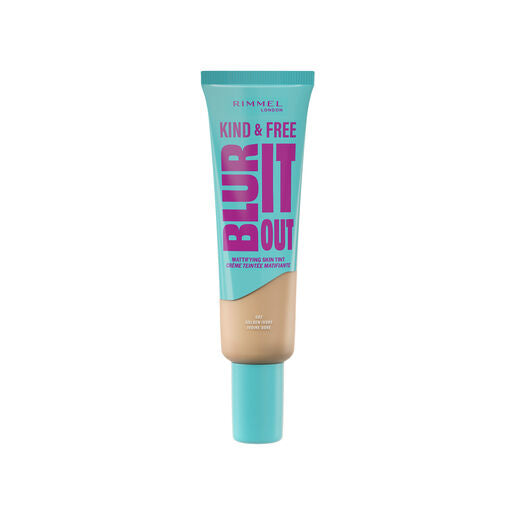 Rimmel London Kind & Free Blur It Out Mattifying Skin Tint, 082, Golden Ivory 30Ml