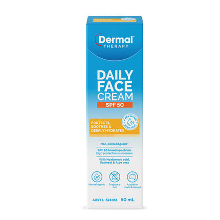 Dermal Therapy Daily Face SPF50 Cream 50mL