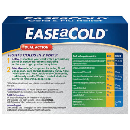 Ease A Cold Day & Night 24 Capsules