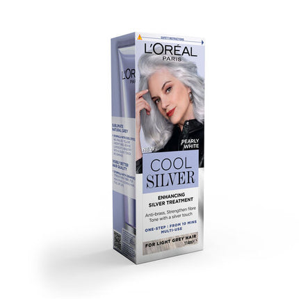 L'Oréal Paris Cool Silver Pure White Enhancing Silver Treatment for Natural Grey Hair