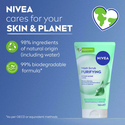 Nivea Visage 2 In 1 Wash And Scrub Daily Essentials 150mL