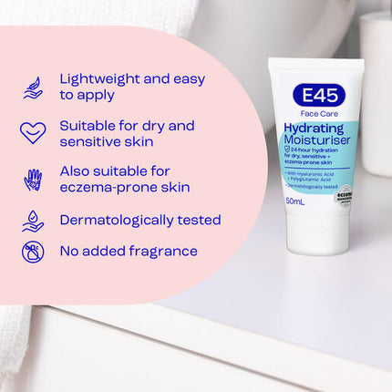 E45 Face Moisturiser 50ml