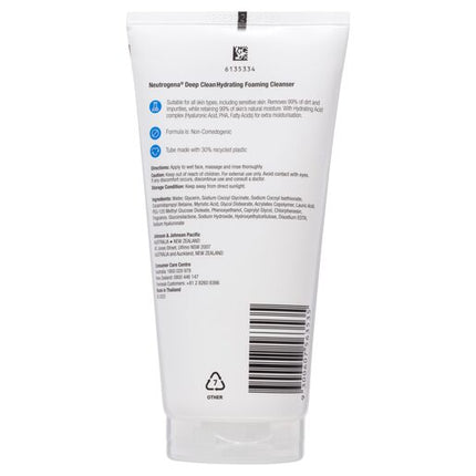 Neutrogena Deep Clean Hydrating Foaming Cleanser 150g