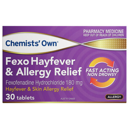 Chemist's Own Fexo Hayfever & Allergy Relief 180mg Tablets 30