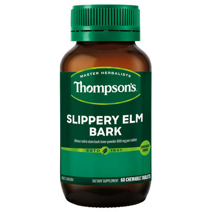 Thompson's Slip Elm Bark 800mg 60 Tablets