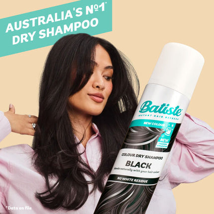 Batiste Black Colour Dry Shampoo Peach & Vanilla Praline Fragrance 200mL