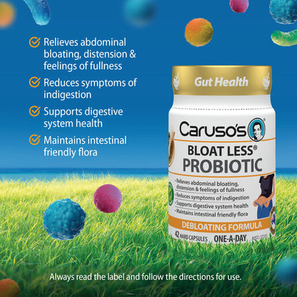 Caruso's Bloat Less Probiotic 42 Capsules