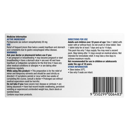 Chemists' Own Heartburn Esomeprazole 20mg 14 Tablets