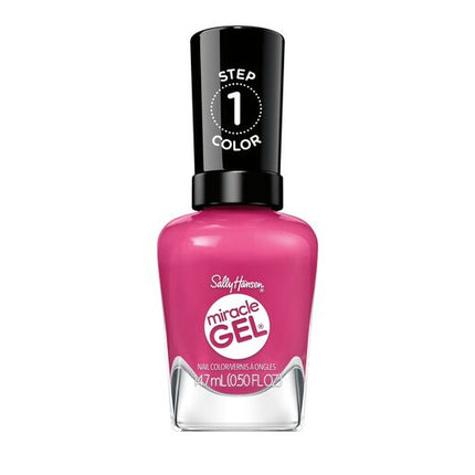 Sally Hansen Miracle Gel Nail Polish Work Hard, Play Pink 14.7ml