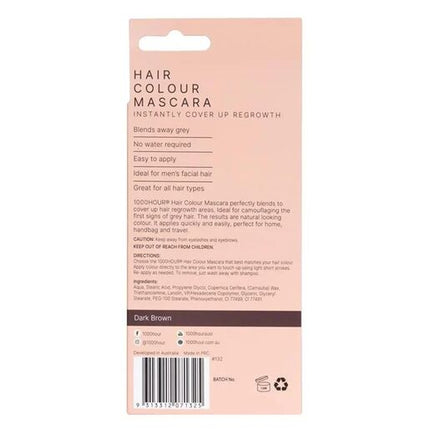 1000 Hour Hair Colour Mascara Dark Brown 12g