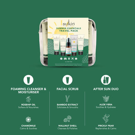 Sukin Summer Essentials Travel Pack