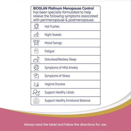 Bioglan Platinum Menopause Control 60 Capsules