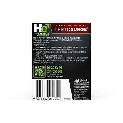HE Testo Plus 30 Tablets