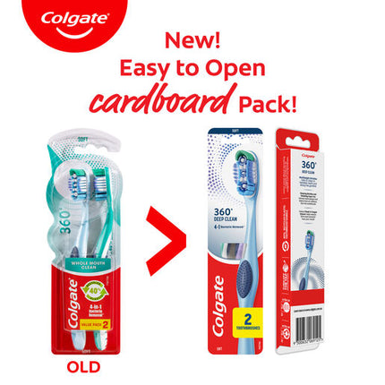 Colgate 360° Toothbrush Soft Twin Pack