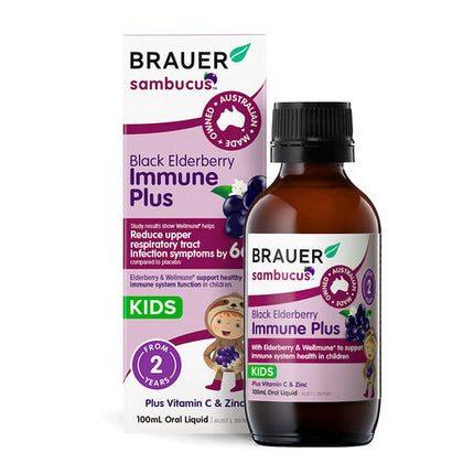 Brauer Kids Sambucus Black Elderberry Immune Plus 100ml