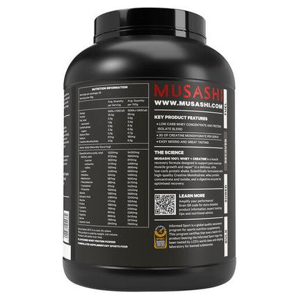 Musashi 100% Whey + Creatine Vanilla 2kg