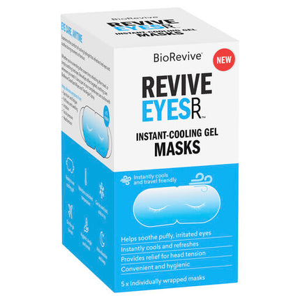 BioRevive ReviveEyes Instant Cooling Gel Mask 5 Pack
