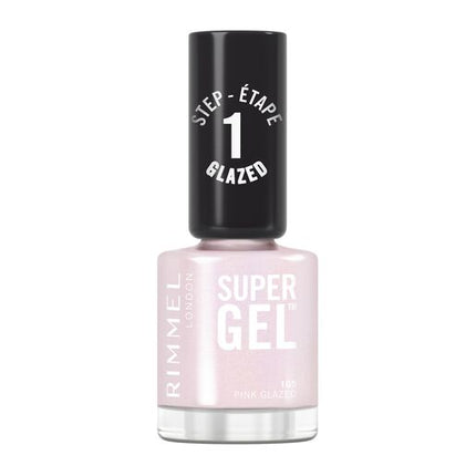 Rimmel London Super Gel Nail Polish 105 PINK GLAZED