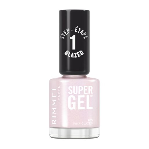 Rimmel London Super Gel Nail Polish 105 PINK GLAZED