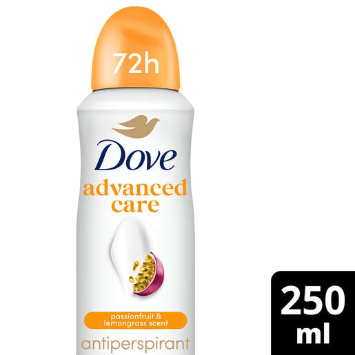 Dove Antiperspirant Advanced Care Passionfruit Lemongrass 250ml