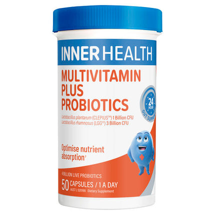 Inner Health Multivitamin Plus Probiotic 50 Capsules