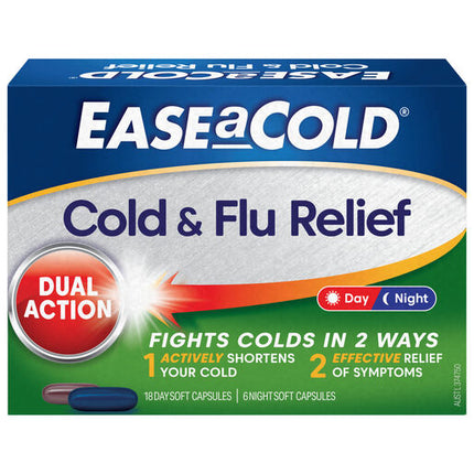 Ease A Cold Day & Night 24 Capsules