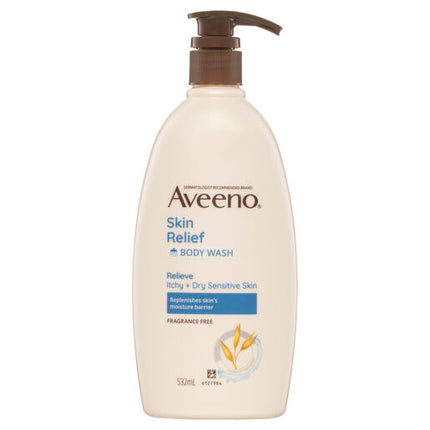 Aveeno Skin Relief Body Wash Fragrance Free 532ml