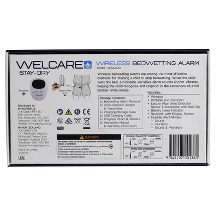 Welcare Stay Dry Bedwetting Alarm